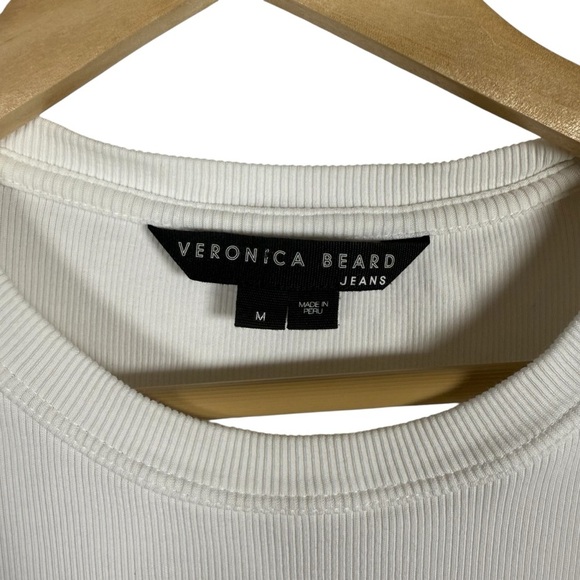 Veronica Beard Women’s Fawn Cinch Puff-Sleeve Top in White Size M - Picture 6 of 10